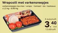 Promoties Wrapcolli met varkensreepjes - Huismerk - Buurtslagers - Geldig van 24/04/2024 tot 18/06/2024 bij Buurtslagers