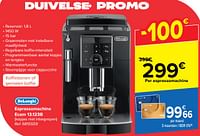 Promoties Delonghi espressomachine ecam 13.123b - Delonghi - Geldig van 22/05/2024 tot 03/06/2024 bij Carrefour