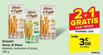Promoties Grissini amor di pane - Amor Di Pane - Geldig van 22/05/2024 tot 03/06/2024 bij Carrefour