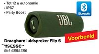 Promoties Jbl draagbare luidspreker flip 6 - JBL - Geldig van 22/05/2024 tot 03/06/2024 bij Carrefour