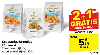 Promoties Knapperige broodjes i bibanesi - I Bibanesi - Geldig van 22/05/2024 tot 03/06/2024 bij Carrefour