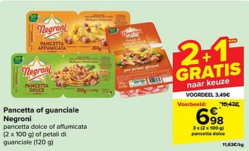 Promoties Pancetta dolce - Negroni - Geldig van 22/05/2024 tot 03/06/2024 bij Carrefour