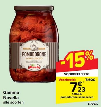 Promoties Pomodorone semi-secco - Novella - Geldig van 22/05/2024 tot 03/06/2024 bij Carrefour