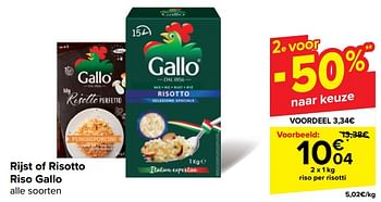 Promoties Riso per risotti - Gallo - Geldig van 22/05/2024 tot 03/06/2024 bij Carrefour