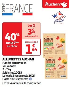 Promoties Allumettes auchan - Huismerk - Auchan - Geldig van 22/05/2024 tot 26/05/2024 bij Auchan