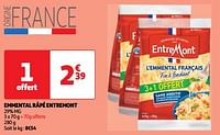 Promoties Emmental râpé entremont - Entre Mont - Geldig van 22/05/2024 tot 26/05/2024 bij Auchan
