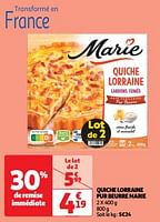 Promoties Quiche lorraine pur beurre marie - Marie - Geldig van 22/05/2024 tot 26/05/2024 bij Auchan