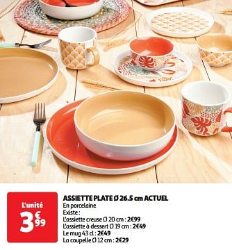 Promoties Assiette plate actuel - Actuel - Geldig van 22/05/2024 tot 26/05/2024 bij Auchan