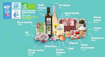 Promoties Huile d`olive extra vierge auchan bio - Huismerk - Auchan - Geldig van 22/05/2024 tot 27/05/2024 bij Auchan