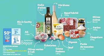 Promotions Olives à l`ail auchan - Produit Maison - Auchan Ronq - Valide de 22/05/2024 à 27/05/2024 chez Auchan Ronq