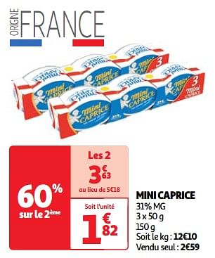 Promoties Mini caprice - Caprice des Dieux - Geldig van 22/05/2024 tot 27/05/2024 bij Auchan