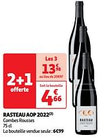 Promotions Rasteau aop 2022 combes rousses - Vins rouges - Valide de 22/05/2024 à 26/05/2024 chez Auchan Ronq