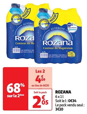 Promotions Rozana - Rozana - Valide de 22/05/2024 à 26/05/2024 chez Auchan Ronq