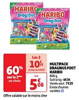 Promotions Multipack dragibus foot haribo - Haribo - Valide de 22/05/2024 à 26/05/2024 chez Auchan Ronq