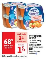 Promotions P`tit souper nestlé - Nestlé - Valide de 22/05/2024 à 26/05/2024 chez Auchan Ronq