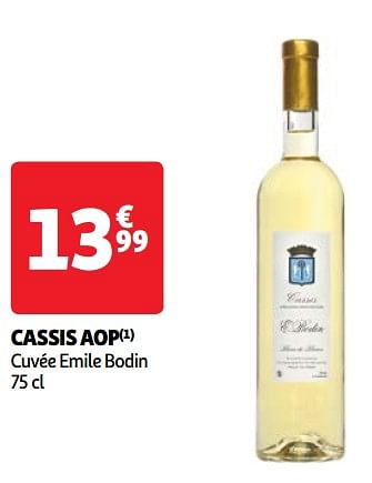 Promoties Cassis aop cuvée emile bodin - Witte wijnen - Geldig van 22/05/2024 tot 27/05/2024 bij Auchan