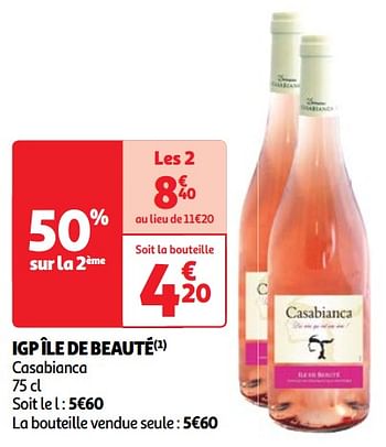 Promoties Igp île de beauté casabianca - Rosé wijnen - Geldig van 22/05/2024 tot 27/05/2024 bij Auchan