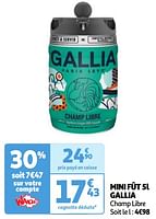 Promoties Mini fût gallia - Gallia - Geldig van 22/05/2024 tot 27/05/2024 bij Auchan