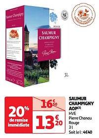 Saumur champigny aop hve pierre chanau rouge-Rode wijnen