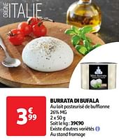 Promoties Burrata di bufala - Huismerk - Auchan - Geldig van 22/05/2024 tot 27/05/2024 bij Auchan