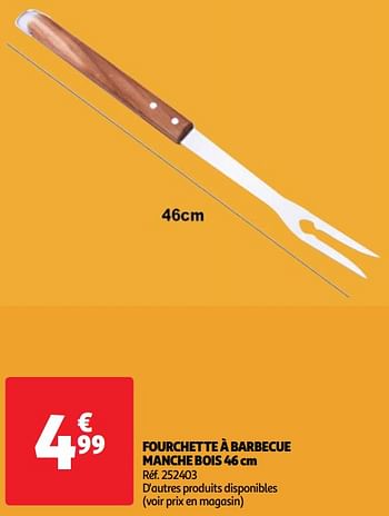Promotions Fourchette à barbecue manche bois - Produit Maison - Auchan Ronq - Valide de 22/05/2024 à 27/05/2024 chez Auchan Ronq