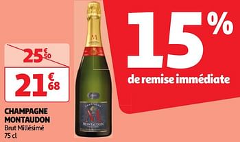 Promoties Champagne montaudon - Champagne - Geldig van 22/05/2024 tot 27/05/2024 bij Auchan