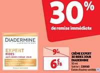 Promoties Crème expert 3d rides jour diadermine - Diadermine - Geldig van 22/05/2024 tot 27/05/2024 bij Auchan