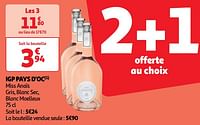 Promoties Igp pays d`oc miss anaïs - Rosé wijnen - Geldig van 22/05/2024 tot 27/05/2024 bij Auchan