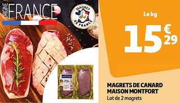 Promoties Magrets de canard maison montfort - Maison Montfort - Geldig van 22/05/2024 tot 27/05/2024 bij Auchan