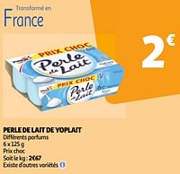 Promoties Perle de lait de yoplait - Yoplait - Geldig van 22/05/2024 tot 27/05/2024 bij Auchan
