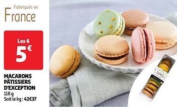 Promoties Macarons pâtissiers d`exception - Huismerk - Auchan - Geldig van 22/05/2024 tot 27/05/2024 bij Auchan