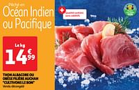 Promoties Thon albacore ou obèse filière auchan - Huismerk - Auchan - Geldig van 22/05/2024 tot 27/05/2024 bij Auchan