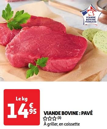 Promoties Viande bovine pavé - Huismerk - Auchan - Geldig van 22/05/2024 tot 27/05/2024 bij Auchan