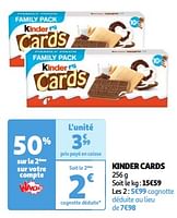 Promoties Kinder cards - Kinder - Geldig van 22/05/2024 tot 27/05/2024 bij Auchan