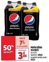 Promoties Pepsi zéro sucres - Pepsi - Geldig van 22/05/2024 tot 27/05/2024 bij Auchan