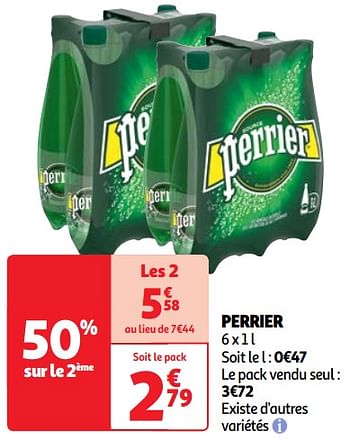 Promoties Perrier - Perrier - Geldig van 22/05/2024 tot 27/05/2024 bij Auchan