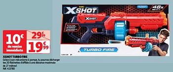 Promoties Xshot turbo fire - Zuru - Geldig van 22/05/2024 tot 27/05/2024 bij Auchan