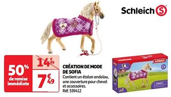 Promoties Création de mode de sofia - Schleich - Geldig van 22/05/2024 tot 27/05/2024 bij Auchan