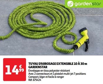 Promoties Tuyau d`arrosage extensible gardenstar - GardenStar - Geldig van 22/05/2024 tot 27/05/2024 bij Auchan