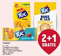 Promoties Crackers lu - tuc sweet red paprika - Lu - Geldig van 23/05/2024 tot 29/05/2024 bij Delhaize