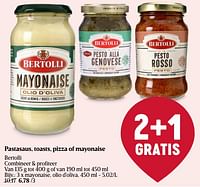 Promoties Mayonaise olio d`oliva - Bertolli - Geldig van 23/05/2024 tot 29/05/2024 bij Delhaize