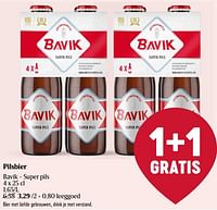 Promoties Pilsbier bavik - super pils - Bavik - Geldig van 23/05/2024 tot 29/05/2024 bij Delhaize