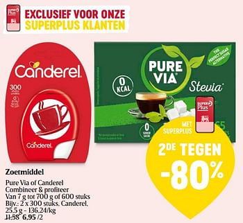 Promoties Zoetmiddel canderel - Canderel - Geldig van 23/05/2024 tot 29/05/2024 bij Delhaize