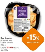 Promoties Boni selection plukbrood met kaas en kruiden - Boni - Geldig van 22/05/2024 tot 04/06/2024 bij OKay