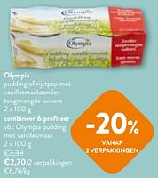 Promoties Olympia pudding met vanillesmaak - Olympia - Geldig van 22/05/2024 tot 04/06/2024 bij OKay
