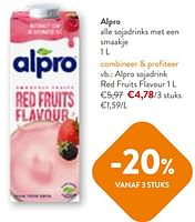 Promoties Alpro sojadrink red fruits flavour - Alpro - Geldig van 22/05/2024 tot 04/06/2024 bij OKay