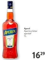 Promoties Aperol aperitivo bitter aperitief - Aperol - Geldig van 22/05/2024 tot 04/06/2024 bij OKay