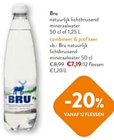 Promoties Bru natuurlijk lichtbruisend mineraalwater - Bru - Geldig van 22/05/2024 tot 04/06/2024 bij OKay
