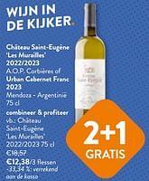 Promoties Château saint-eugène les murailles - Witte wijnen - Geldig van 22/05/2024 tot 04/06/2024 bij OKay