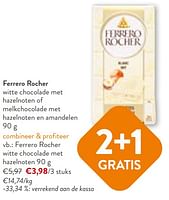 Promoties Ferrero rocher witte chocolade met hazelnoten - Ferrero - Geldig van 22/05/2024 tot 04/06/2024 bij OKay